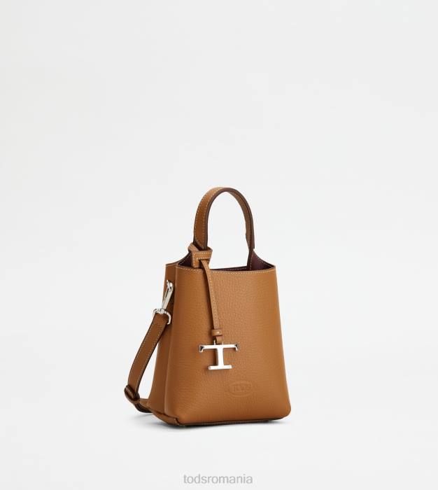 micro geanta din piele femei Tod's 080D461 maro