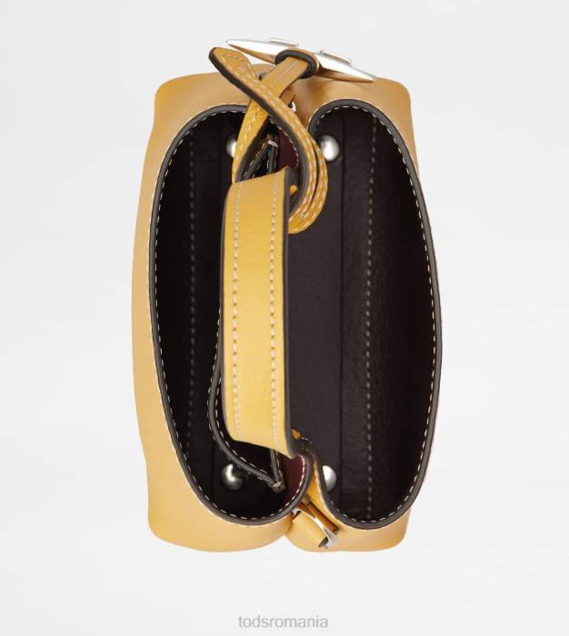 micro geanta din piele femei Tod's 080D462 galben