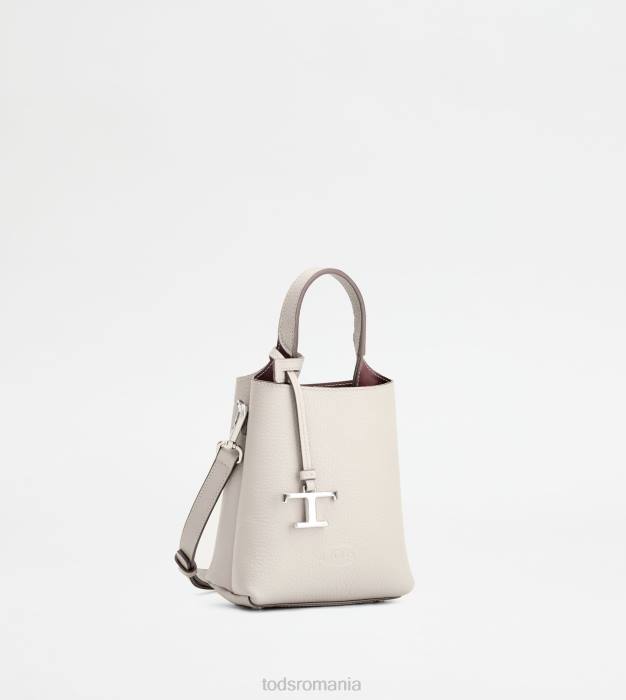 micro geanta din piele femei Tod's 080D469 alb