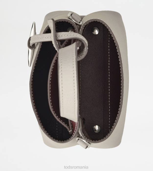 micro geanta din piele femei Tod's 080D469 alb