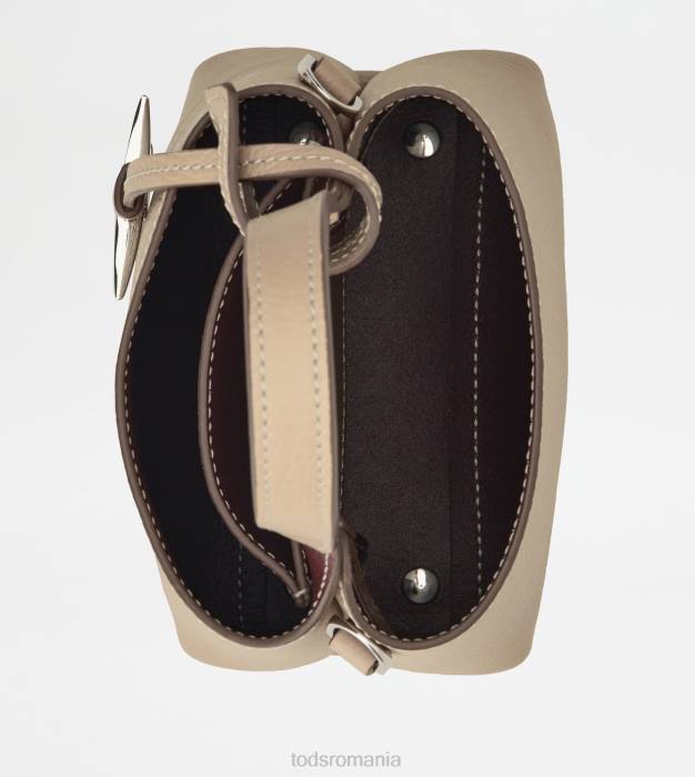 micro geanta din piele femei Tod's 080D471 bej