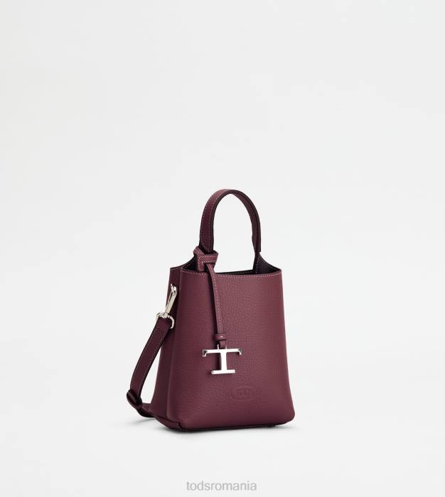 micro geanta din piele femei Tod's 080D472 violet