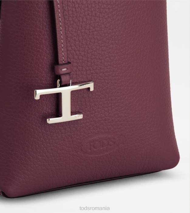micro geanta din piele femei Tod's 080D472 violet