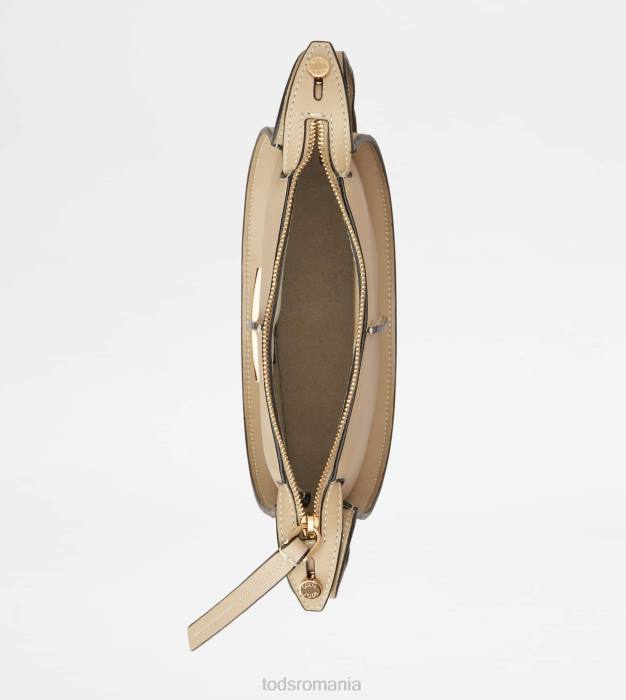 t geantă hobo atemporală din piele micro femei Tod's 080D466 bej