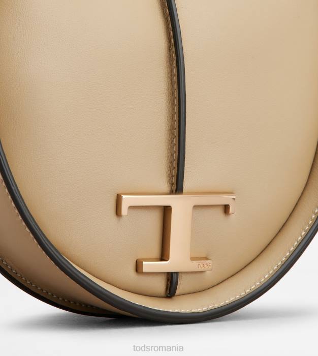 t geantă hobo atemporală din piele micro femei Tod's 080D466 bej